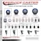 Service Caster 3'' Blue Polyurethane Wheel Swivel 3/4'' Square Stem Caster Set 2 Brakes, 4PK SCC-SQ20S314-PPUB-BLUE-PLB-34-2-S-2 - alternate 2